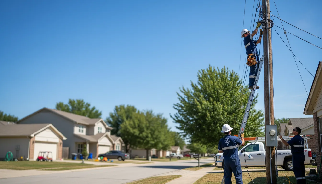 Residential electrician providing installation services in Roseland, VA